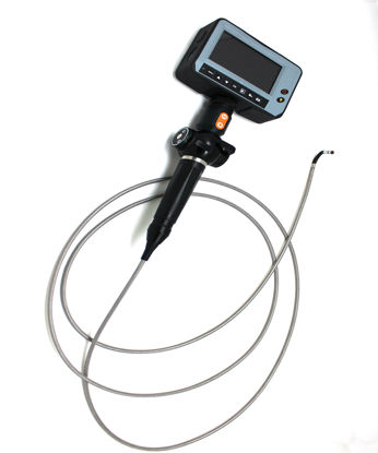 Picture of Video Borescope System with 4-Way Articulating 4mm Diameter Probe Remote Visual Inspection Videoscope Systems, Video Record, Take Picture, Image Freeze/Zoom/Rotation and Brightness Adjust