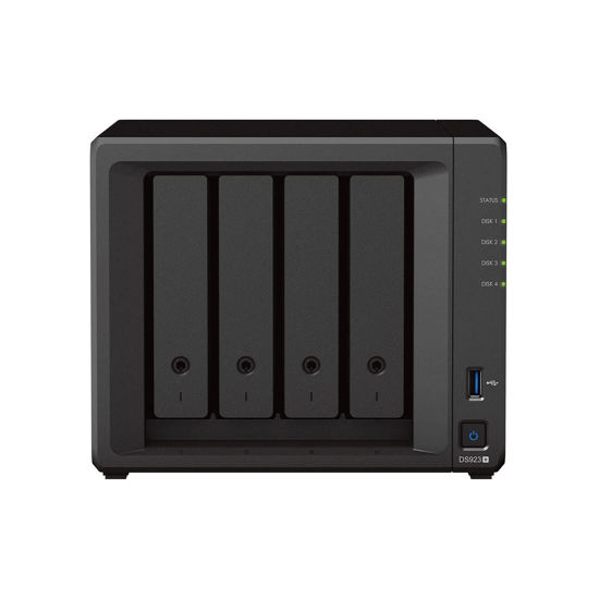 Picture of Synology DS923+ 4-Bay Diskstation NAS (AMD Ryzen™ 4 Threads R1600 Dual-Core 4GB Ram 2xRJ-45 1GbE LAN-Port) 24TB Bundle with 4X 6TB WD Red Plus