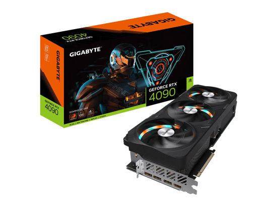 Picture of GIGABYTE GeForce RTX 4090 Gaming OC 24G Graphics Card, 3X WINDFORCE Fans, 24GB 384-bit GDDR6X, GV-N4090GAMING OC-24GD Video Card