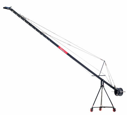 Picture of Proaim Wave-5P 24ft Crane Jib with Heavy-Duty Tripod Stand & Floor Dolly | for Video Film & Broadcasting Cameras | Offers Load Capacity up to 15kg/33lb (P-W5P24-BASE)