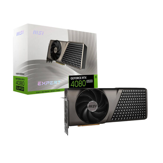 Picture of MSI GeForce RTX 4080 Super 16G Expert Graphics Card, 16GB GDDR6X, 23Gbps, 256-bit, PCI Express Gen 4, 7680 x 4320