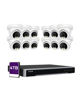 Picture of LINOVISION 16 Channel Security Camera System with 4K PoE NVR, (12) 4K Night Color Vision Cameras with Mic for One Way Audio, 4TB HDD, Hik Connect or Guarding Vision App, for Retail Store, Warehouse