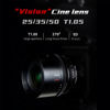 Picture of 7artisans 25mm/35mm/50mm T1.05 Large Aperture Cine Lens Compatible for Micro 4/3 Mount