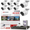 Picture of Hikvision NVR 4K 16 Channel PoE DS-7616NI-Q2/16P Bundle KIT, 8 Hikvision DS-2CD2043G0-I Bullet 4.0mm New H.265+ 4MP IP Camera [Replacement for DS-2CD2042WD-I] International ENG Upgradeable (17 Items)