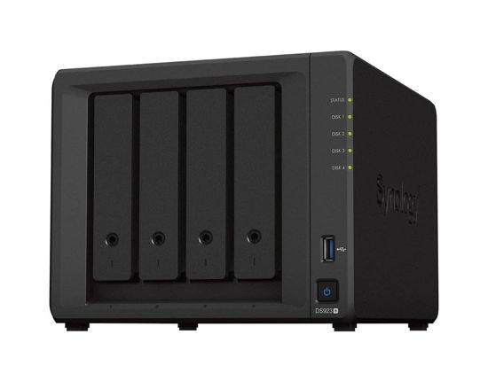 Picture of Synology DiskStation DS923+ 4-Bay NAS Enclosure Server | AMD Ryzen R1600 Dual-Core up to 3.1 GHz | 16GB DDR4 RAM | 16TB (4 x 4) 3.5" HDD | 1024 GB M.2 NVMe SSD