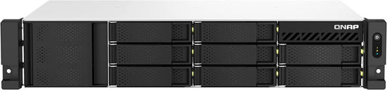 Picture of QNAP TS-864eU-8G-US 8 Bay High-Speed Short Depth Rackmount Rackmount NAS with Dual-2.5GbE, Intel Celeron CPU, 8GB DDR4 Memory and 2.5GbE (2.5G/1G/100M) Network Connectivity (Diskless)