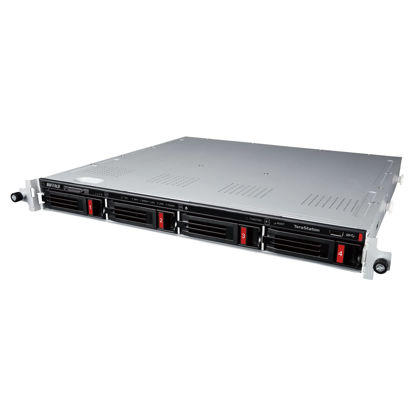 Picture of BUFFALO TeraStation Essentials 4-Bay Rackmount NAS 32TB (4x8TB) with HDD Hard Drives Included 2.5GBE / Computer Network Attached Storage/Private Cloud/NAS Storage/Network Storage/File Server