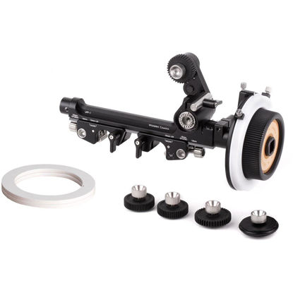 Picture of Wooden Camera UFF-1 Universal Follow Focus for 15mm LW, 15mm Studio and 19mm Rods, Base