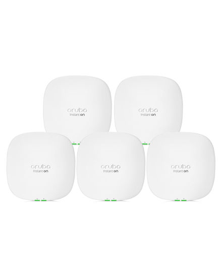 Picture of HPE Networking Instant On Access Point AP25 4x4 WiFi 6 Indoor Wireless Access Point (5 Pack) | Power Source Not Included | US Model (R9B27A-5PACK)