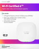 Picture of HPE Networking Instant On Access Point AP25 4x4 WiFi 6 Indoor Wireless Access Point (5 Pack) | Power Source Not Included | US Model (R9B27A-5PACK)