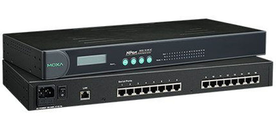 Picture of MOXA NPort 5650-16 - 16 Ports Rackmount Serial Device Server, 10/100 Ethernet, RS-232/422/485, RJ-45 8pin, 15KV ESD