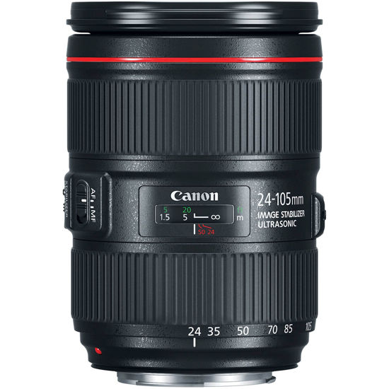 Picture of Canon EF 24-105mm f/4L is II USM Lens, Black - 1380C002