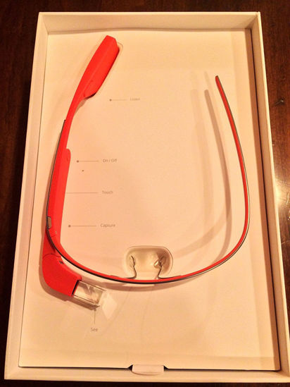 Picture of Google Glass Explorer Edition XE-C 2.0 with Frames RX Rocker Style Bundle Package (Shale Grey)