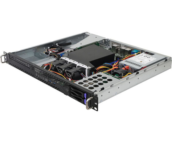 Picture of ASRock Rack 1U2S-B650 1U Rackmount Compact Server Barebone AMD Single Socket AM5 (LGA 1718) AMD Ryzen 7000 series processors 2 2.5" SATA bays Dual 1G LAN