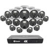 Picture of Swann 4K Master Security Camera,16 Channel NVR with 2TB HDD, 16x Bullet IP Cameras, Indoor/Outdoor PoE Wired, 24/7 Home Surveillance, Color Night Vision, True Detect, Spotlights, 1676816