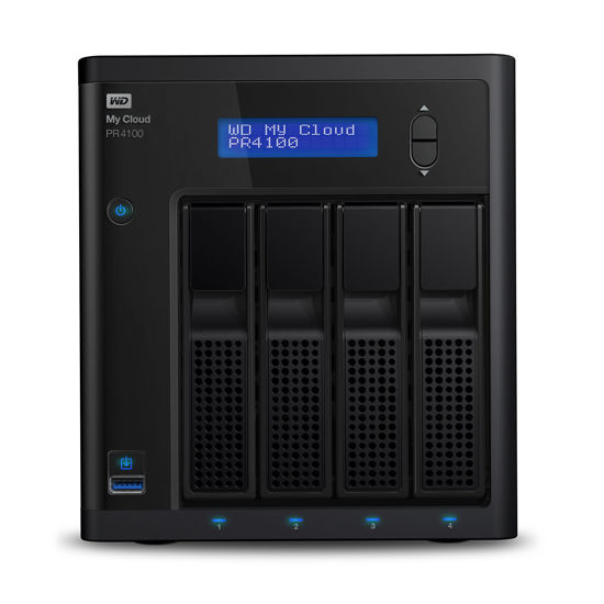 Picture of WD 8TB My Cloud Pro Series PR4100 Network Attached Storage - NAS - WDBNFA0080KBK-NESN