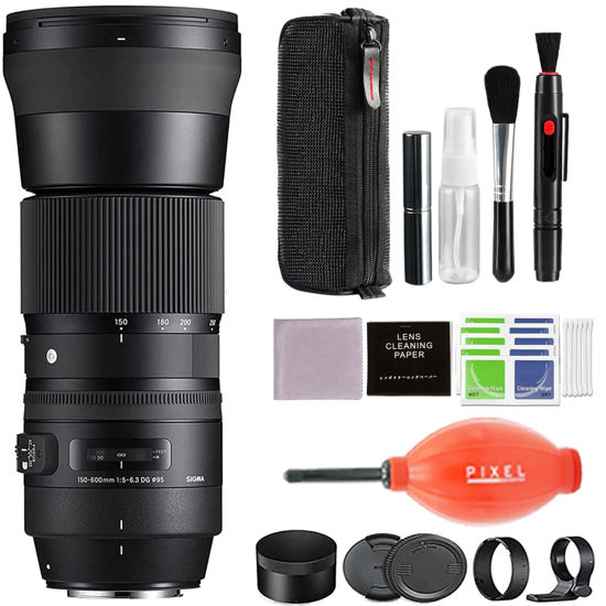 Picture of Sigma 150-600mm 5-6.3 Contemporary DG OS HSM Lens for Nikon DSLR Cameras + Complete Accessory and Travel Bundle