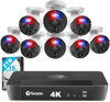 Picture of SWANN Pro 4K Ultra HD, 16 Channel Security Camera System, 2TB NVR, 8 Bullet PoE IP Cameras Outdoor, 4K Video, Wired Surveillance CCTV, 2-Way Audio, Motion 24/7 Recording Security Camera, 1689808