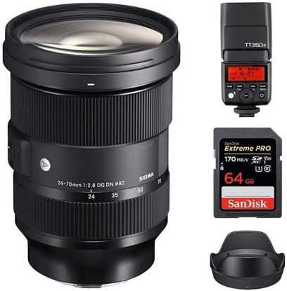 Picture of Sigma 24-70mm f/2.8 DG DN Art Lens for Sony E | Full-Frame Format with Six SLD Elements, Rounded 11-Blade