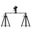 Picture of Zeapon AXIS 120 (2-axis) Multi-axis Motorized Camera Slider, 47''/120cm DSLR Dolly Carbon Fiber Electric Track, LCD Screen APP Control, Pan Head for 360° Panoramic Time-Lapse Follow Focus