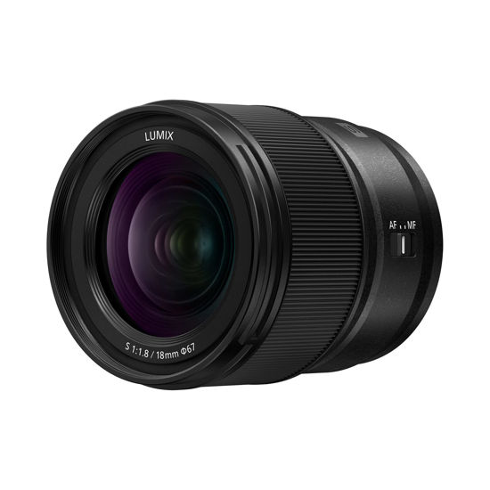 Picture of Panasonic LUMIX S Series Camera Lens, 18mm F1.8 L-Mount Interchangeable Lens for Mirrorless Full Frame Digital Cameras - S-S18 Black