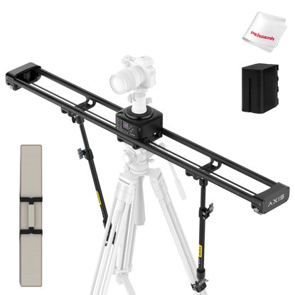 Picture of Zeapon AXIS 120 Multi-axis Motorized Camera Slider, 47'' Professional DSLR Dolly, LCD Screen with Phone Control, Pan Heads for 360° Panoramic Time-Lapse Follow Focus Photography