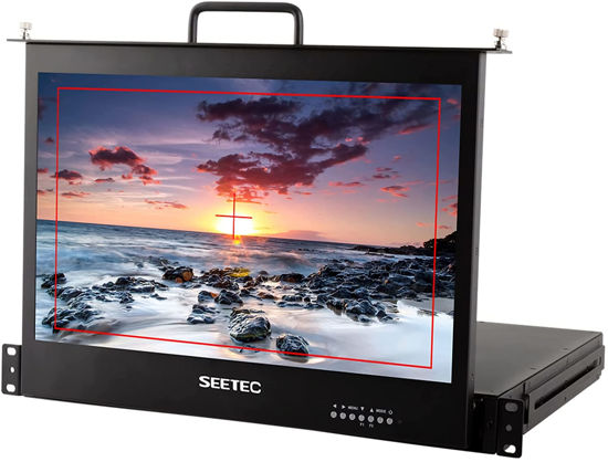 Picture of SEETEC 17.3 Inch SC173-HSD-56 1RU Pull Out Rack Mount Monitor Full HD 1920x1080 Broadcast LCD Monitor (SDI/HDMI)