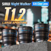 Picture of SIRUI Night Walker T1.2 Cine Lens Set, 24mm, 35mm, 55mm, Large Aperture Manual Focus Lens (MS-3SEG, E Mount, Metal Gray)