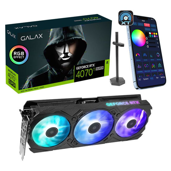 Picture of GALAX GeForce RTX™ 4070 Ti Super EX Gamer 1-Click OC V2, Xtreme Tuner App Control, 16GB, GDDR6X, 256-bit, DP*3/HDMI 2.1/DLSS 3/Gaming Graphics Card