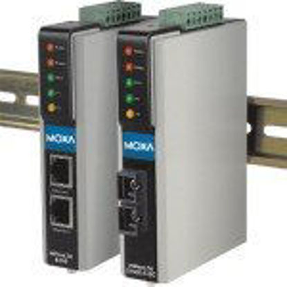 Picture of MOXA NPort IA-5250-T 2-Port NPort IA Serial to Ethernet Device Server, 10/100 Ethernet, 230.4 Kbps, RS-232/422/485, 1LAN, 15 KV ESD Protection 1KV Isolation, Wide Temperature -40-75C.