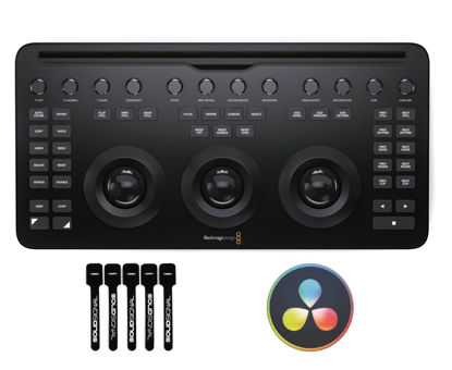 Picture of Blackmagic Design Davinci Resolve Micro Color Panel | Includes Davinci Resolve Studio Activation Code and SolidSignal Cable Ties | Authorized Dealer | DV/RES/AAAPNLMIC/EN