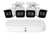 Picture of Lorex Fusion 4K Security Camera System with 2TB NVR - 16 Channel (Wired & Fusion WiFi) PoE Wired Home Security System with Four Bullet IP Cameras - Color Night Vision, (White)