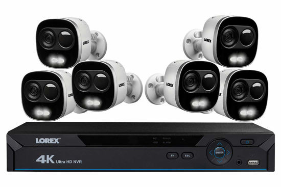 Picture of Lorex 4K UHD 8-Channel 2TB NVR Security System with 6x 4K 8MP IR Bullet Cameras