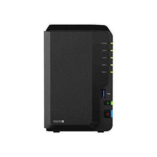 Picture of Synology DiskStation DS220+ NAS Server for Business with Celeron CPU, 6GB Memory, 4TB HDD Storage, Synology DSM Operating System