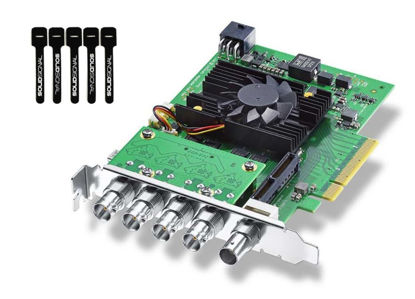 Picture of Blackmagic Design DeckLink 8K Pro PCIe Capture and Playback Card | Up to 8Kp60 | 4 Channel 12G-SDI | includes SolidSignal Cable Ties | Authorized Dealer | BDLKHCPRO8K12G