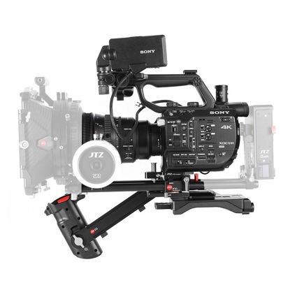 Picture of JTZ DP30 Camera Base Plate Shoulder Support Rig 15mm Rod Kit for Sony Camera FS5 PXW-FS5 Camera