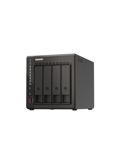 Picture of QNAP TS-453E-8G-US 4 Bay High-Performance Desktop NAS with Intel Celeron Quad-core Processor, 8 GB DDR4 RAM and Dual 2.5GbE (2.5G/1G/100M) Network Connectivity (Diskless)