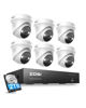 Picture of ZOSI 4K 8CH Spotlight PoE Security Camera System,6pcs 4K Wired Indoor Outdoor PoE IP Cameras with 2 Way Audio,Night Vision,Human Detection,Smart Light Alarm,8CH 8MP NVR with 2TB HDD for 24/7 Record