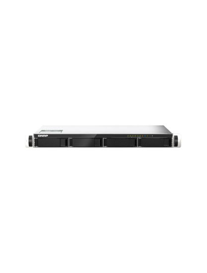 Picture of QNAP TS-435XeU-4G-US 4 Bay High-Speed Short Depth Rackmount NAS with M.2 NVMe SSD, Quad Core Marvell Octeon CPU, 4GB DDR4 Memory, Dual 2.5GbE (2.5G/1G/100M) and 10GbE Network Connectivity (Diskless)