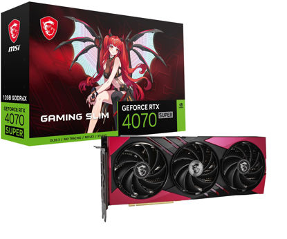 Picture of MSI Gaming RTX 4070 Super 12G Gaming X Slim MLG Graphics Card (NVIDIA RTX 4070 Super, 192-Bit, Extreme Clock: 2655 MHz, 12GB GDRR6X 21 Gbps, HDMI/DP, Ada Lovelace Architecture)