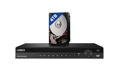 Picture of Lorex 4K (16 Camera Capable) Pro Series 4TB NVR (Expandable up to 2 × 16TB). Featuring Advanced Person/Vehicle Detection, Audio and Real-Time 30FPS 4K Recording