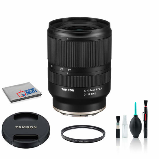 Picture of Tamron 17-28mm f/2.8 Di III RXD Lens for Sony Mirrorless Full Frame E Mount AFA046S-700 with UV Filter + Cleaning Kit (International Model)