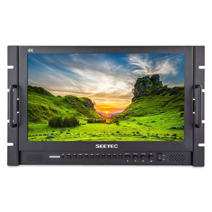 Picture of SEETEC P173-9HSD-RM 17.3" 7RU Rack Mount Broadcast LCD Director Monitor with 3G-SDI HDMI YPbPr Input and Output Full HD 1920×1080