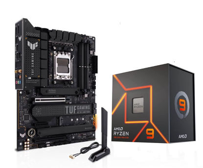 Picture of Micro Center AMD Ryzen 9 7900X CPU Processor Bundle with ASUS TUF Gaming X670E-PLUS WiFi ATX Gaming Motherboard(AM5, DDR5, PCIe 5.0, WiFi 6E)