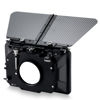 Picture of Tilta Carbon Fiber Matte Box, 3x 4x5.65 Filter Frame, 5 Adapter Rings, Top Flag, 15mm Rod Adapter, Aluminium, Black