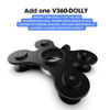 Picture of DF DIGITALFOTO V360S Camera Spinner with Dolly Wheel, 360 Video Professional Photography Turntable Photo Booth, Rotating Platform for Unboxing Commercial Video, Food Shooting, Product Photography