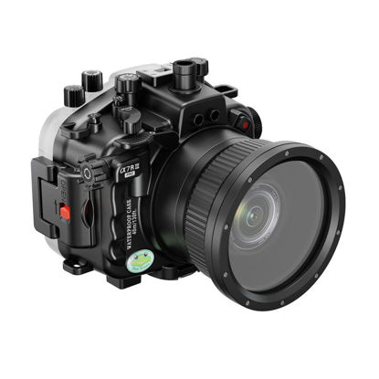 Picture of Seafrogs Professional Underwater Housing for Sony A7R III A7M III [40m/130ft] Camera Housing Diving Case V3 for Sony A7iii A7riii A7r3 A7m3 (Standard Port) Zoom Ring for FE 16-35 F4 Included