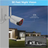 Picture of 【2-Way Audio & 2-Antenna Enhance】 Outdoor Wireless Security Camera System, WiFi Video Surveillance, Home Security Cameras NVR