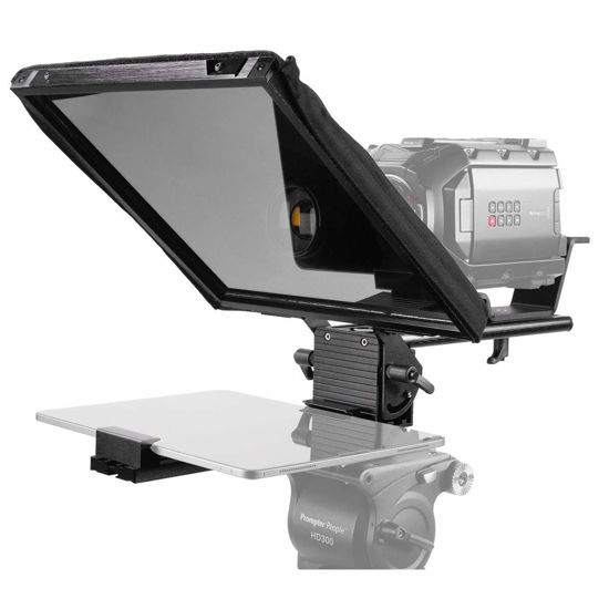 Picture of Prompter People Prompter Pal Camera Sled Teleprompter with Tablet Cradle for iPhone or iPad, 12x12 BeamSplitter Glass