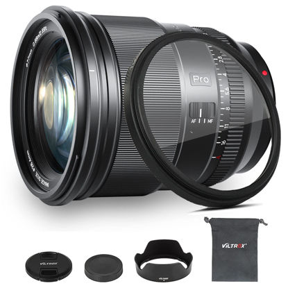 Picture of VILTROX 75mm f/1.2 F1.2 Pro XF Fuji X-Mount Ultra Wide Angle Autofocus APS-C Prime Lens for Fujifilm X-Mount Camera X-A7 X-S10 X-T200 X-T100 X-T20 X-T30 X-T3 X-T4 X-E2 X-E2S X-E4 Black